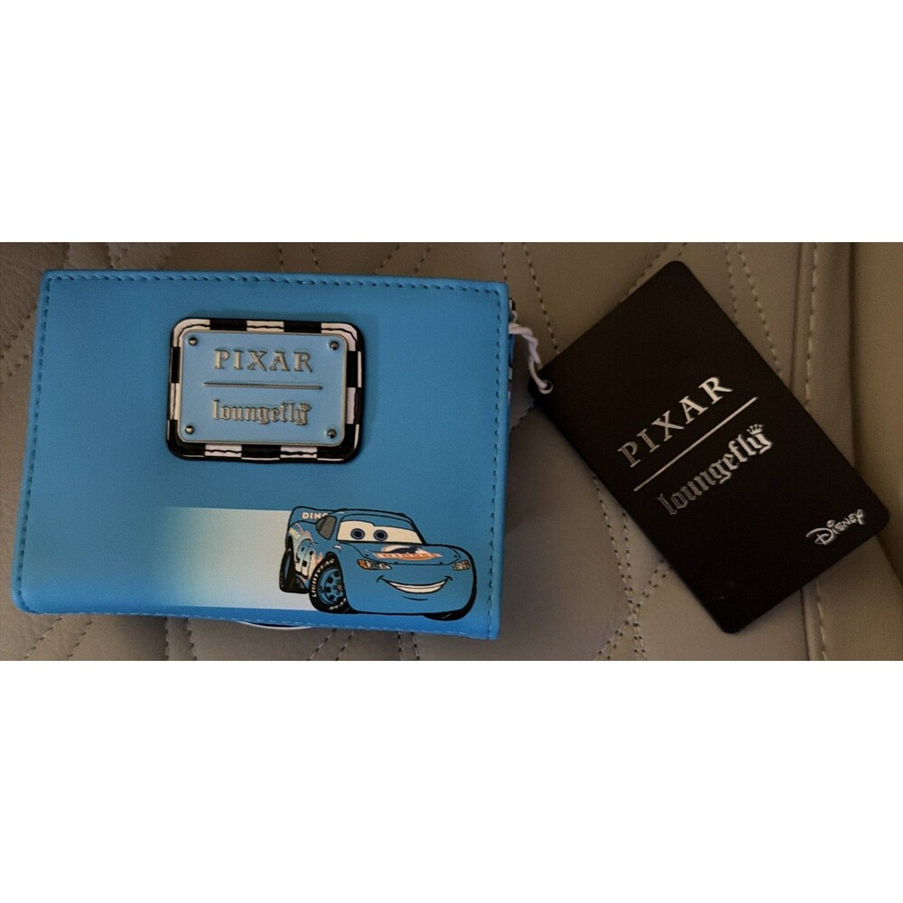 Loungefly Disney Pixar Cars Lightning Mcqueen Dinoco Wallet - Picture 2 of 4